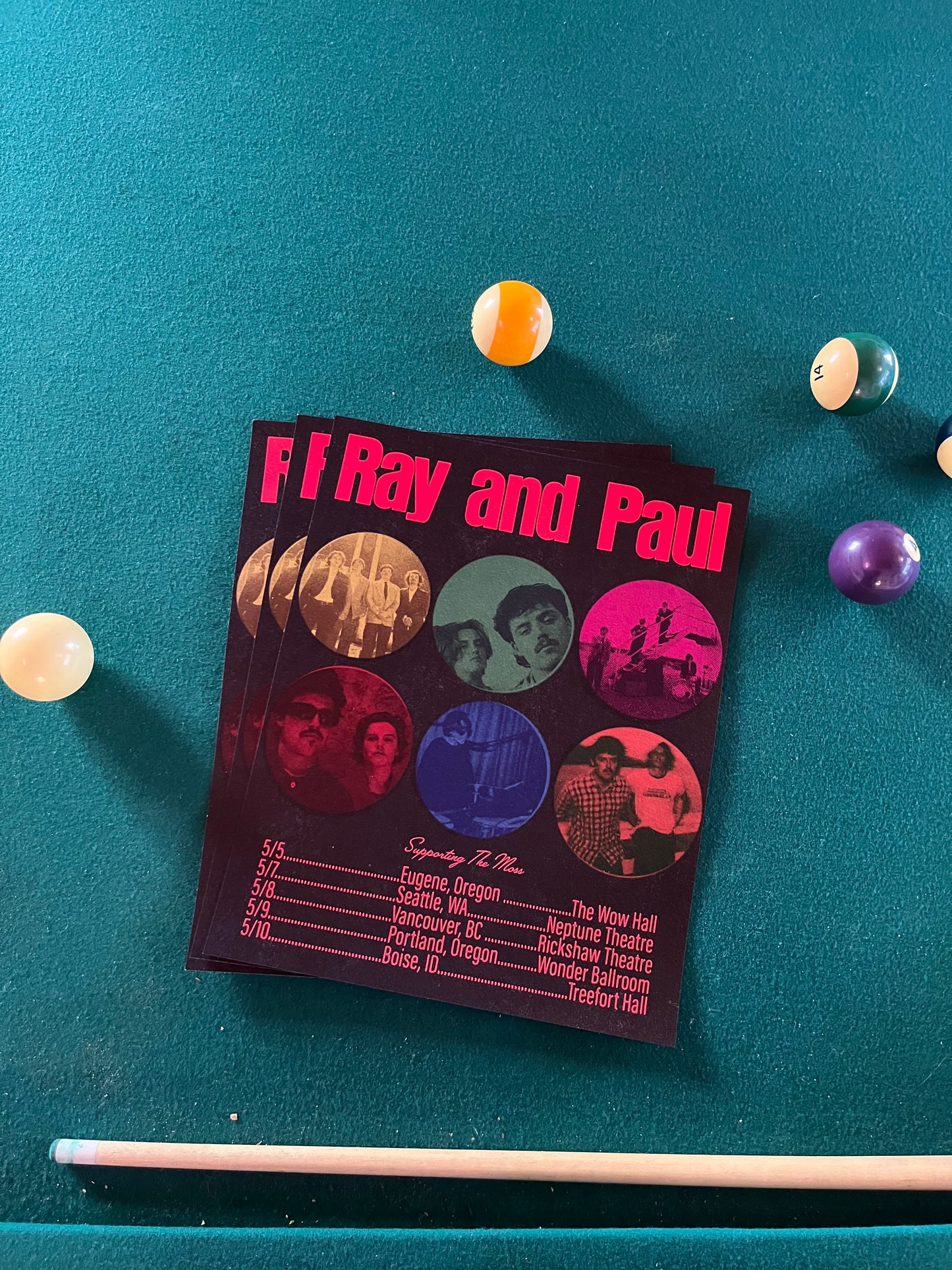 Ray and Paul- The Moss Support Tour Poster