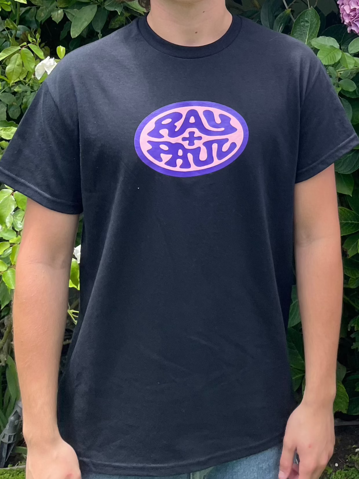 Ray + Paul Logo Tee Black