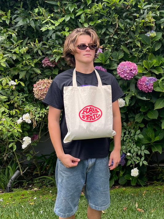 Ray + Paul Logo Tote Red