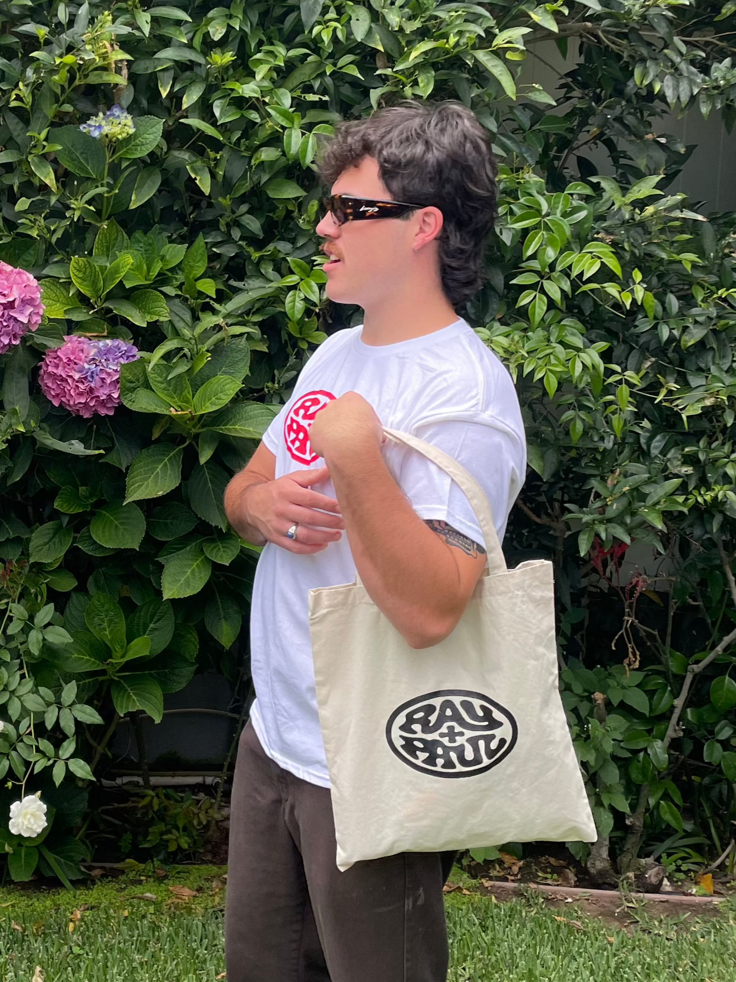 Ray + Paul Logo Tote Black