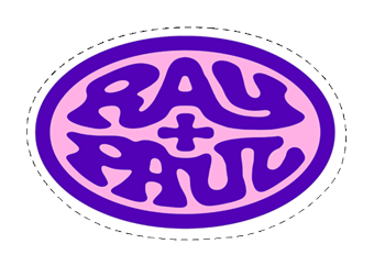 Ray and Paul Logo Sticker